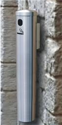 SMOKERS POST WALL MOUNT 24" THICK GAUGE WITH TAUPE FINISH